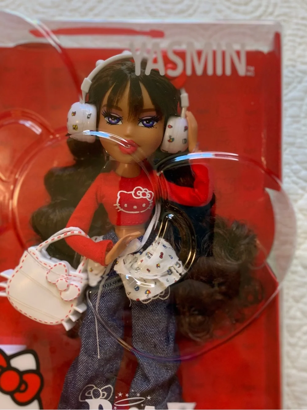 Bratz X Hello Kitty Yasmin Sanrio Fashion Doll in Red Collector Box
